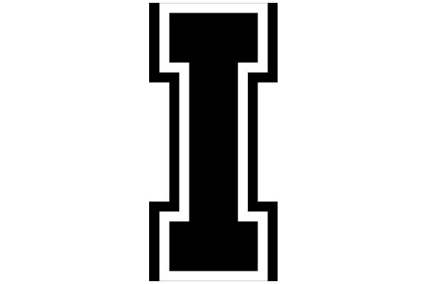 Stylized Letter 'I' in a Modern Font