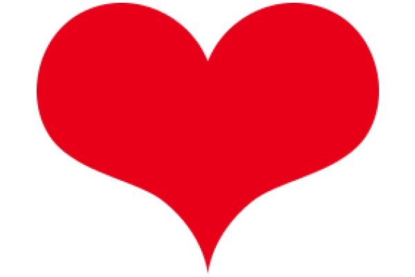 A Solid Red Heart Symbol