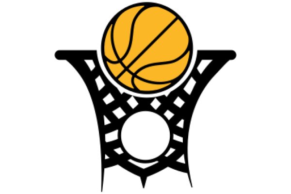 Stylized Basketball Logo with a Modern Twist