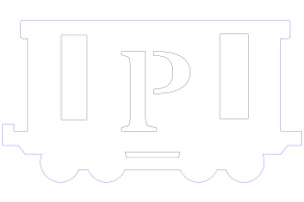 Stylized Letter 'P' with a Train Design