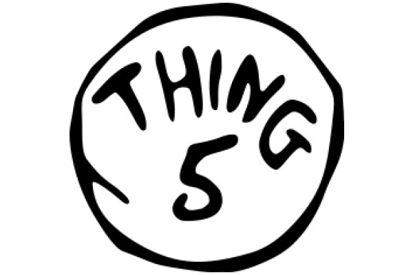 Simplistic Logo for 'Thing 5' with a Circular Design