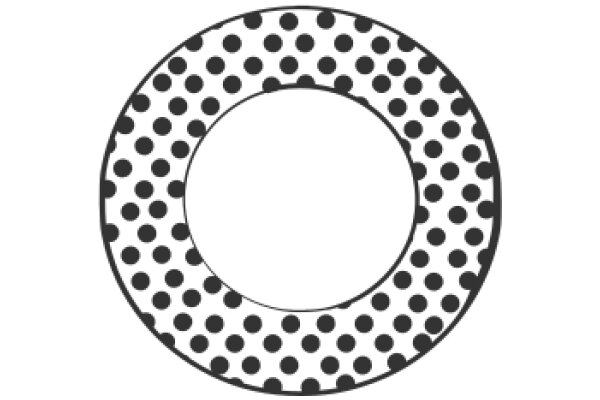 A Solid Circle Against a White Background