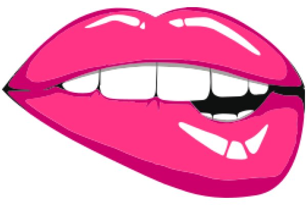 Vivid Pink Lipstick Illustration