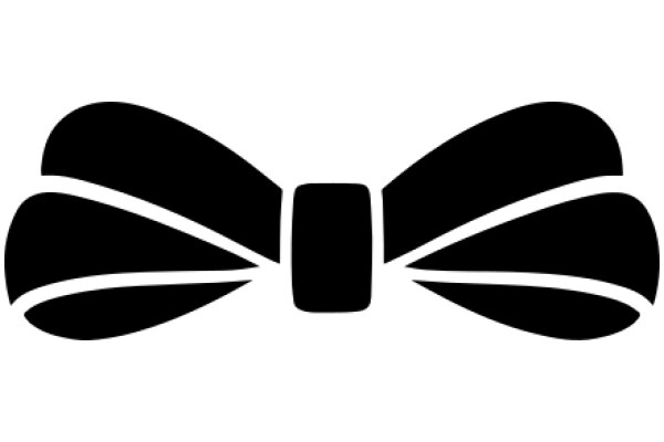 Stylized Black Butterfly Icon