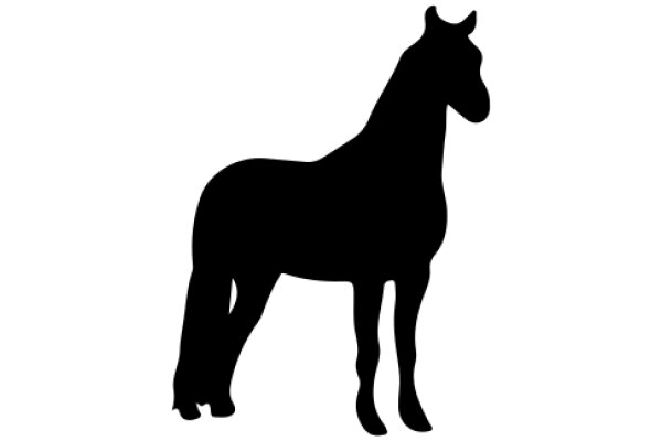 A Silhouette of a Horse