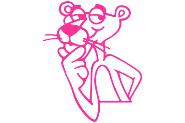 Whimsical Pink Lion Logo