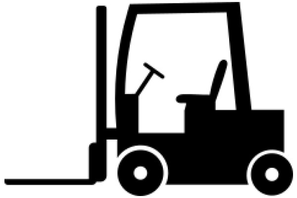 A Simplistic Icon of a Forklift