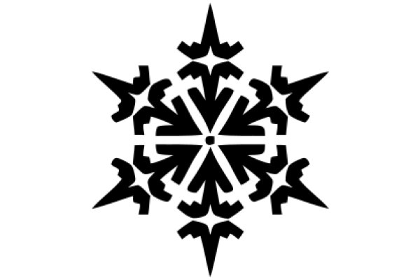 Stylized Snowflake Design in