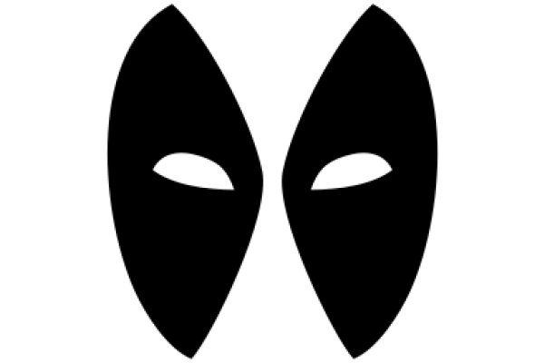 Simplistic Black Mask Icon