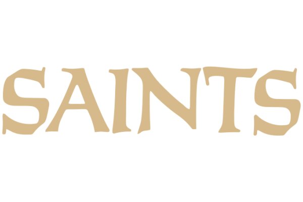 Simplicity in Design: The Word 'Saints' in a Stylish Font