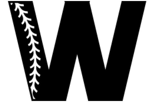 Stylized Letter 'W' with a Tree Branch Design