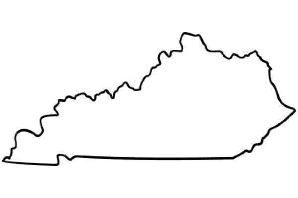 Simplified Outline of a State's Border