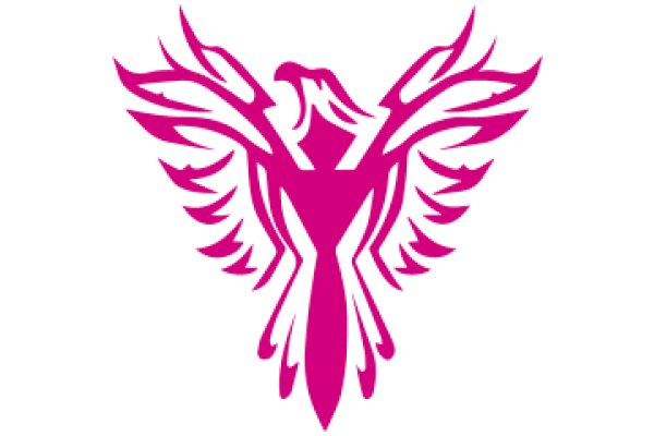 Stylized Pink Eagle Logo