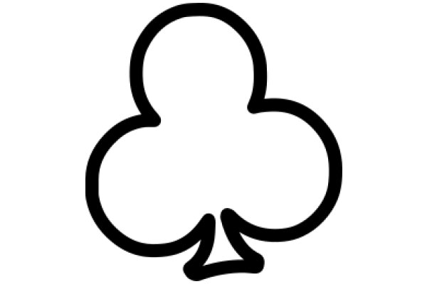 Simplistic Line Art of a Clover