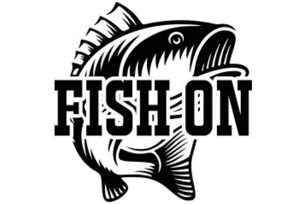 Fish On: A Graphic Design Showcasing a Stylized Fish Logo