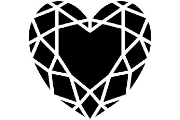 Stylized Heart Design with Geometric Patterns