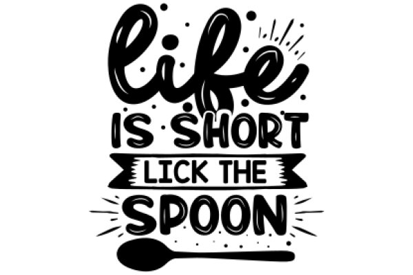 Life's Short, Lick the Spoon: A Playful Reminder to Enjoy the Moment