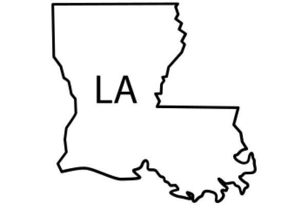 Simplified Map of Louisiana State