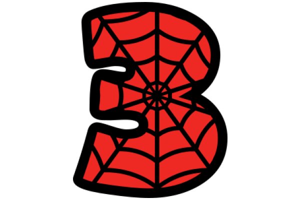 Stylized Red Spider Web Logo