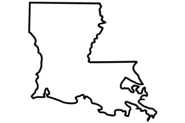 Simplified Map of the State of Louisiana