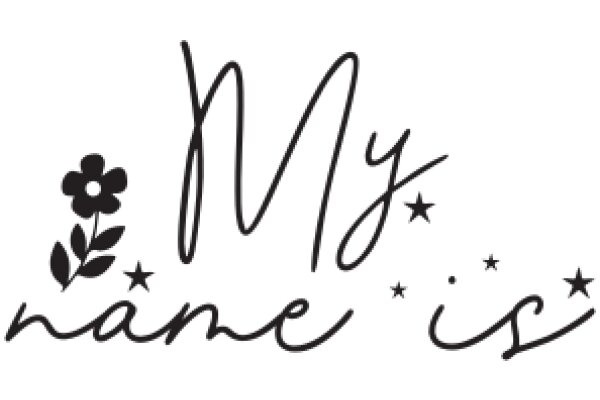 Hand-Drawn Sign: 'My Name is...'