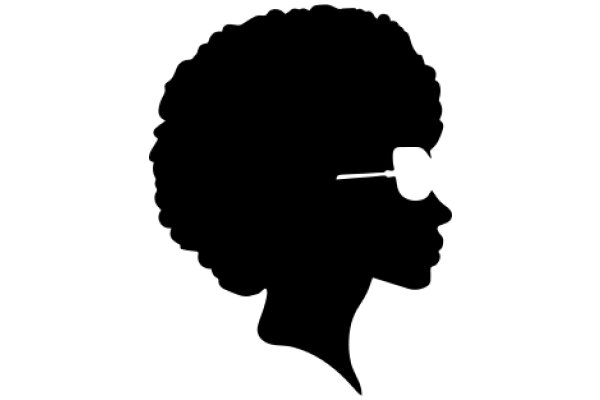 Silhouette of a Person Wearing Sunglasses