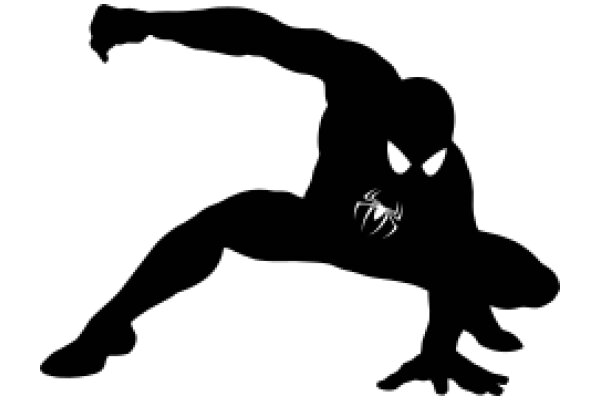 Silhouette of Spider-Man in a Striking Pose