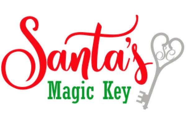 Santa's Magic Key: A Festive Logo for the Holiday Season