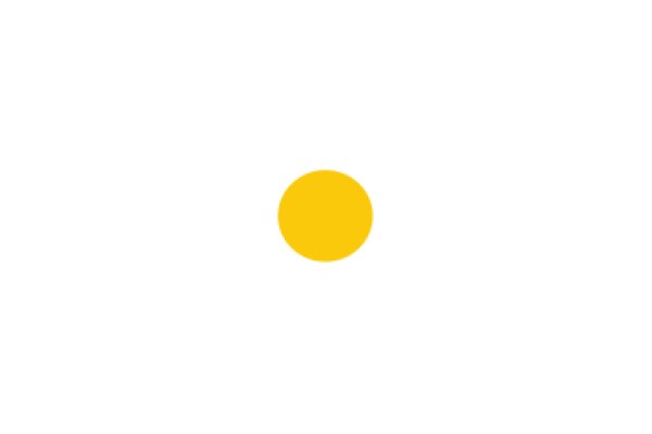 A Solitary Yellow Circle in a White Background