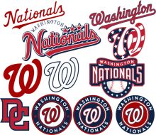 A Collection of Washington Nationals Team Logos