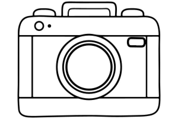 Simplistic Line Drawing of a Camera