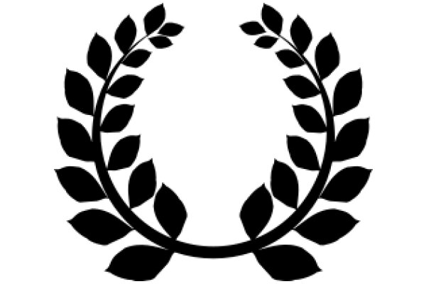 Elegant Black Laurel Wreath