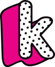 Vibrant K Logo: A Playful and Colorful Design