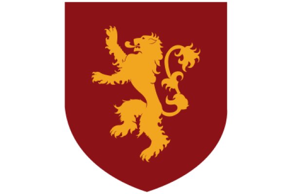 Vivid Red and Gold Coat of Arms