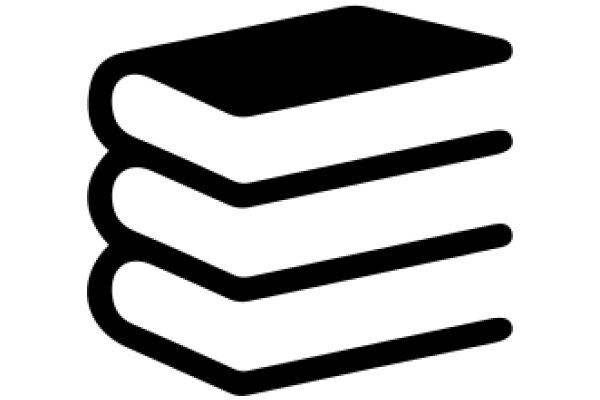 A Simple, Icon of a Book Stack