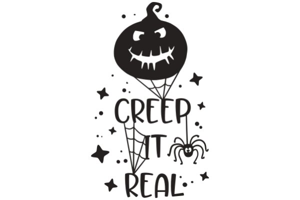 Creep It Real: A Playful Halloween-Themed Poster