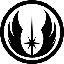 Stylized Star Wars Logo with a Minimalist Design