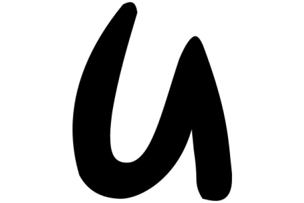 Simplicity in Design: A Black Letter 'U'