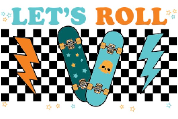 Let's Roll: A Playful Display of Skateboarding and Electricity