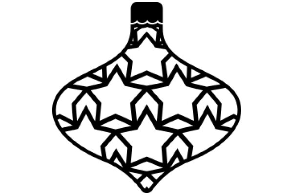 Stylized Star-shaped Decoration with a Heart-like Top