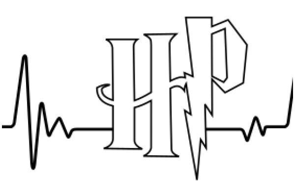 Stylized Logo of the Letter 'H' with a Heartbeat Line