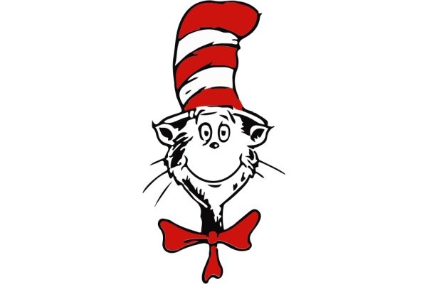 Whimsical Adventure: The Cat in the Hat's Red Bow Tie