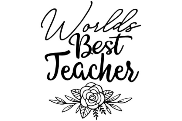 Worlds Best Teacher: A Floral Emblem of Excellence