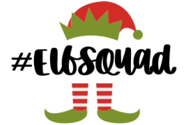 Festive Holiday Logo with Hashtag