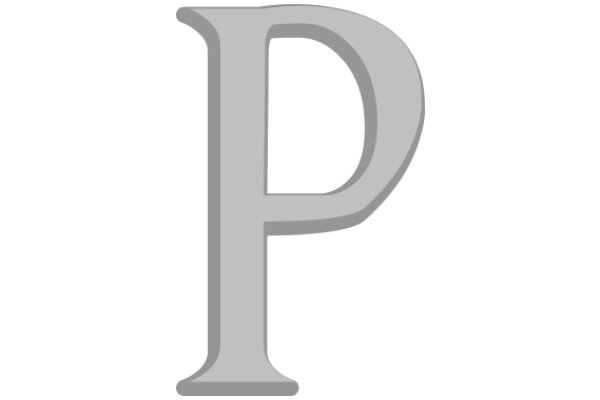 A Digital Letter 'P' in a Modern, Minimalist Font