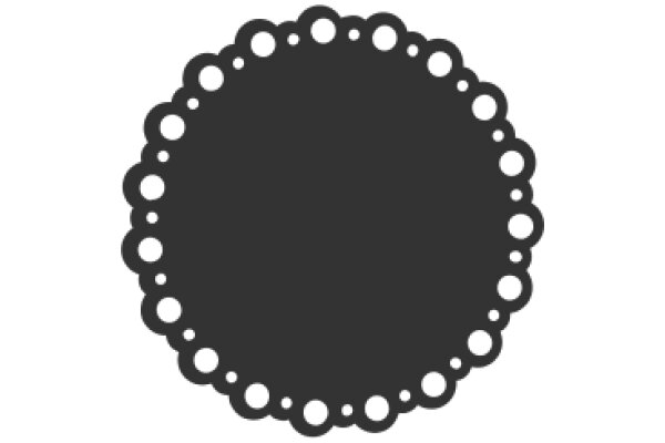 A Solid Black Circle on a White Background