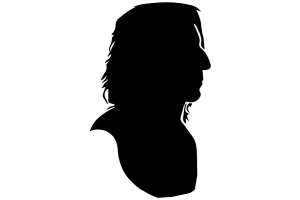 Silhouette of a Person's Head and Shoulder