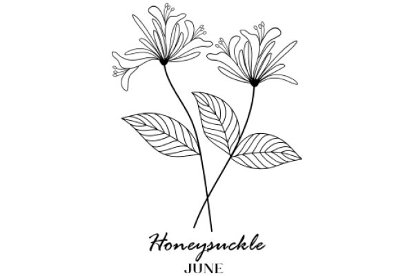 Honeysuckle: A Floral Illustration with a Touch of Elegance