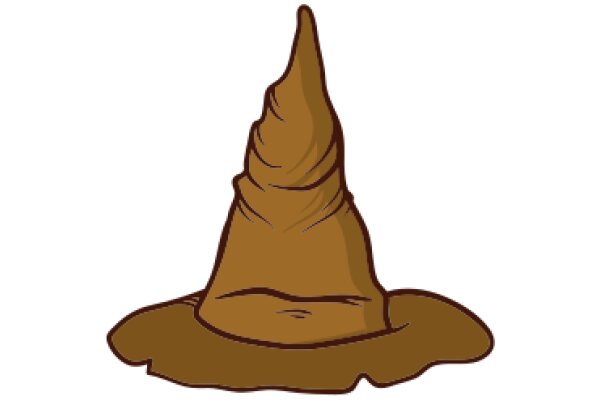 A Playful Illustration of a Chocolate Cone Hat