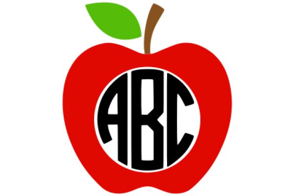 Vibrant Apple with ABC Logo